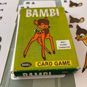 Disney Vintage Playing Cards Bambi 1965 Russell Mfg.